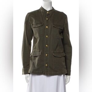 L'AGENCE Khaki Military Field Jacket